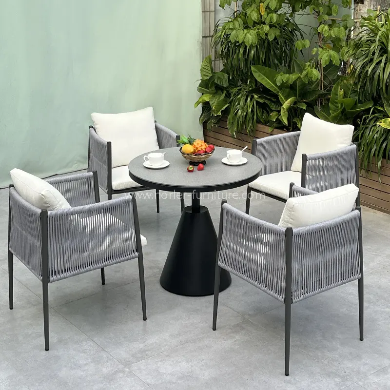 Set modern din aluminiu în aer liber din aluminiu inoxidabil