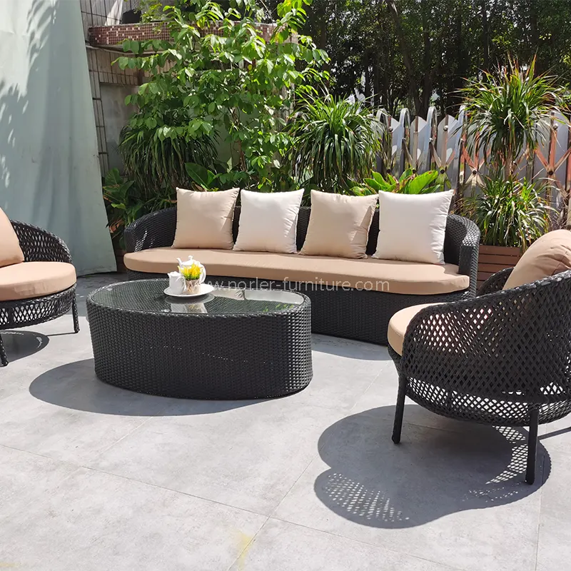 Modern PE Rattan Courtyard Balcon în aer liber