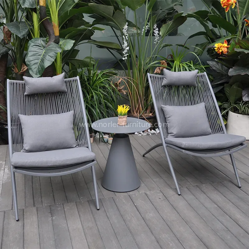 Set modern de balcon țesut în aer liber Set modern de balcon țesut în aer liber