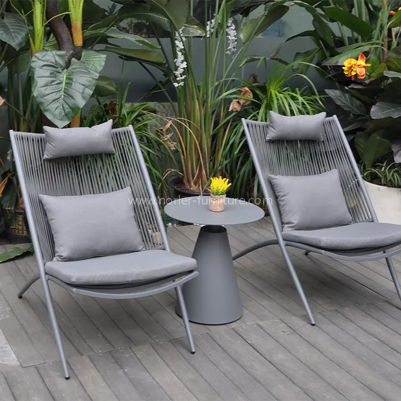 Set modern de balcon țesut în aer liber