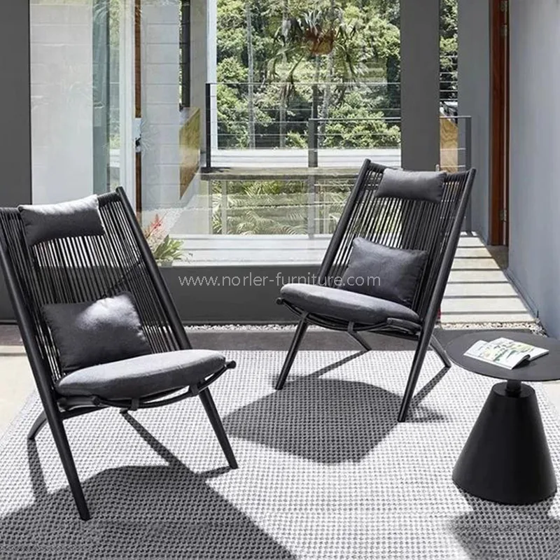 Set modern de balcon țesut în aer liber