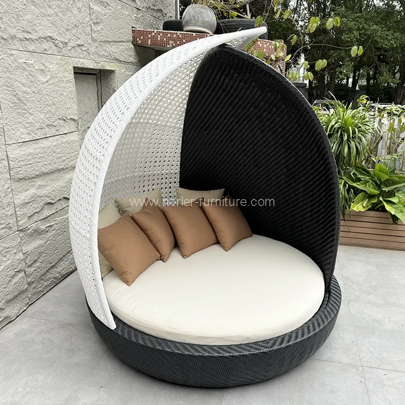 Mobilier exterior pe Rattan rotund Sunshade Sun Pat