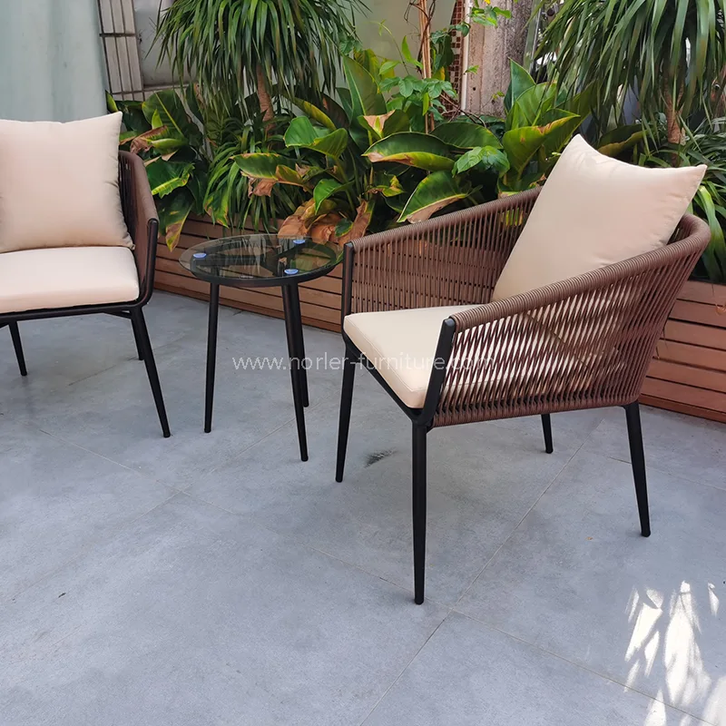 Set de balcon din aluminiu rezistent la vreme în aer liber