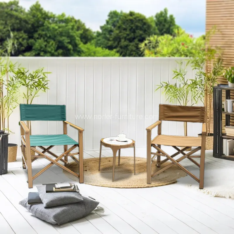 Set de balcon din lemn de aluminiu impermeabil din aluminiu